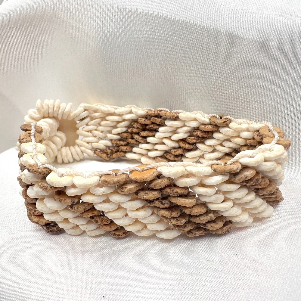 Vintage Y2K Beaded Disc Shell Bracelet Boho Women's Classic Fashion Jewelry Boho